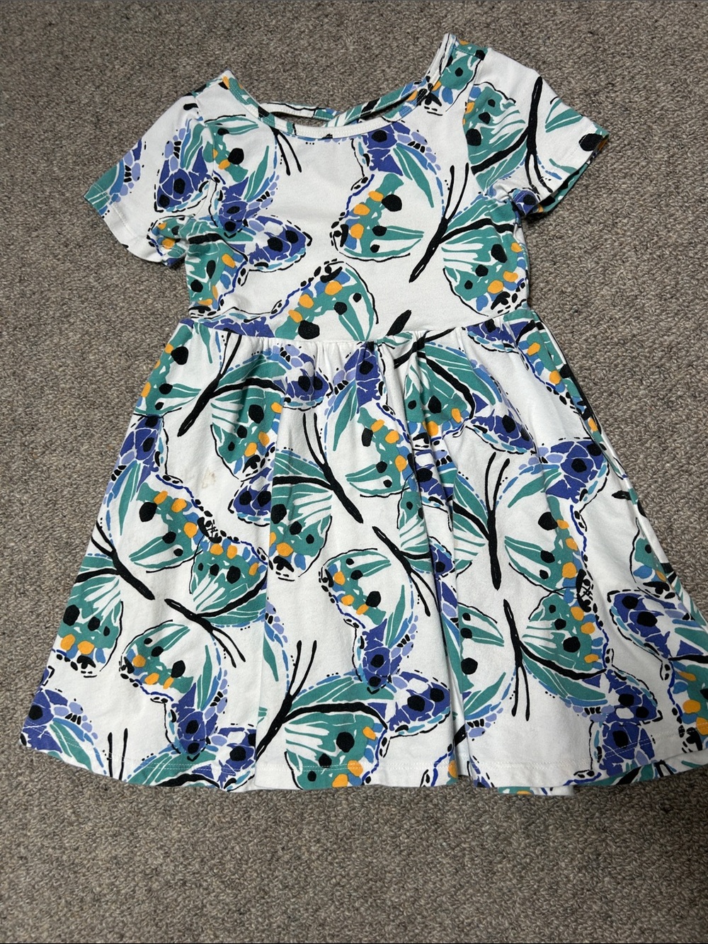 Tea Collection short sleeve ballet dress, size 5T, COLOR: CARNIVAL BUTTERFLY